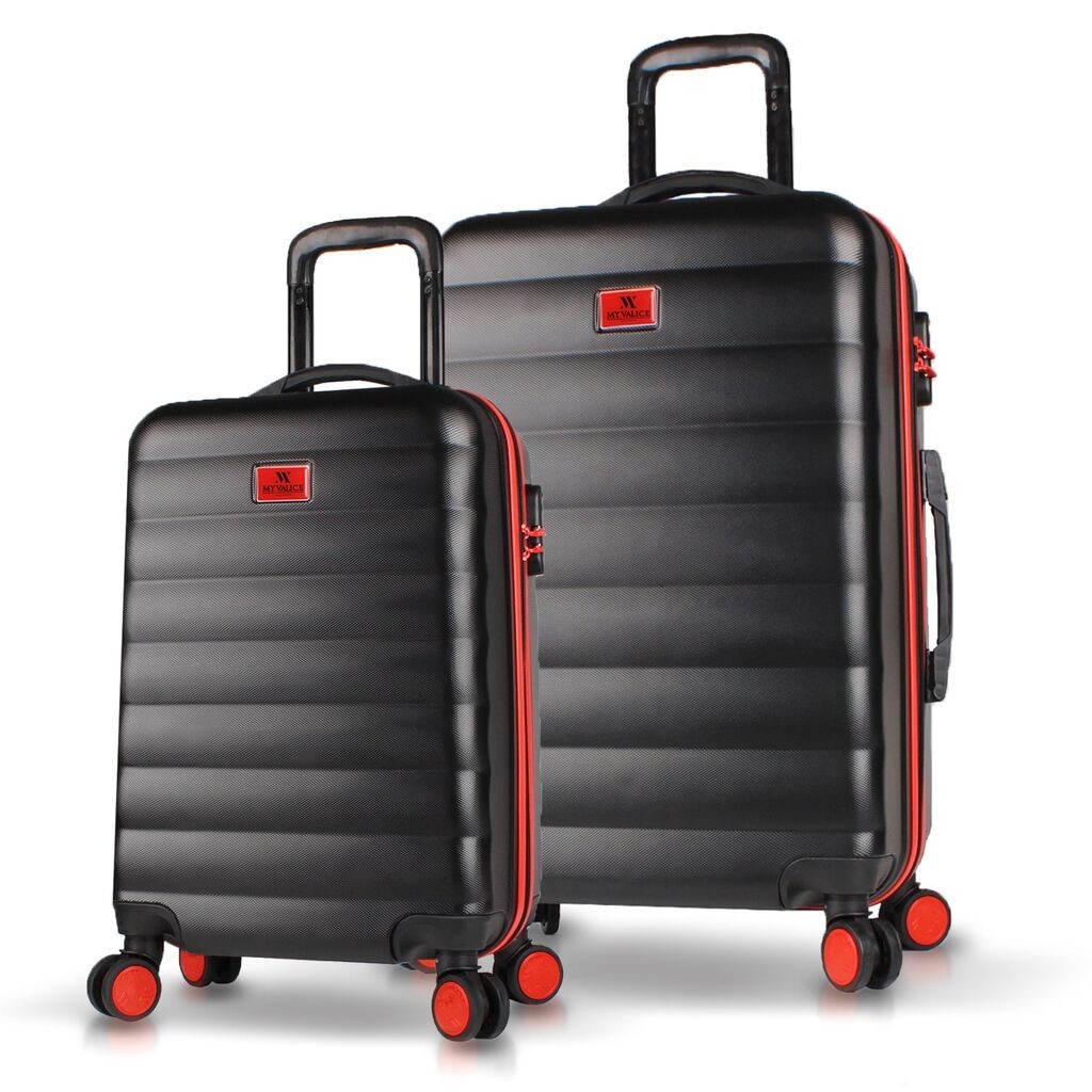 Комплет куфери MyValice 8074, 2 дела, црна
