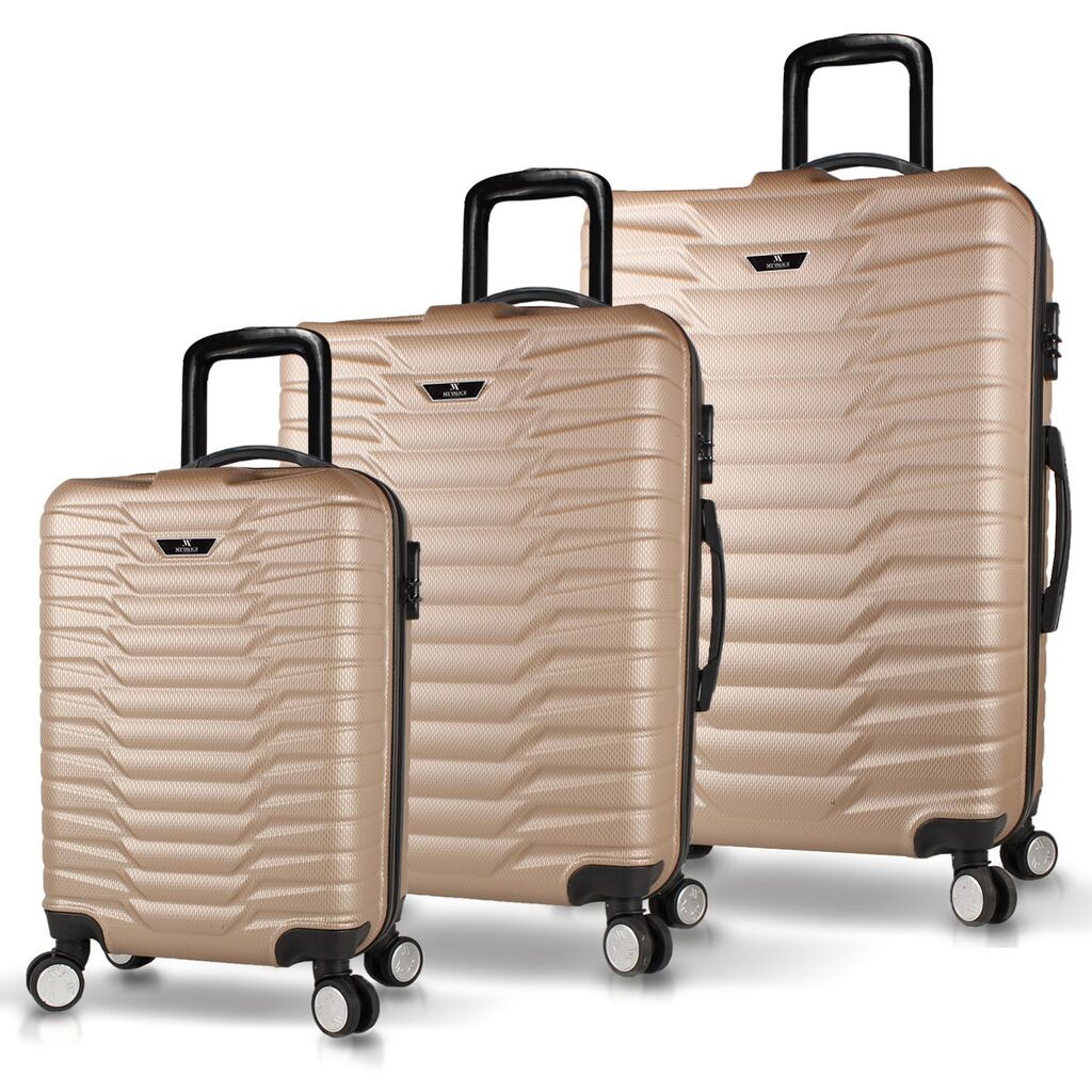 Комплет куфери MyValice 5578, 3 дела, златна боја