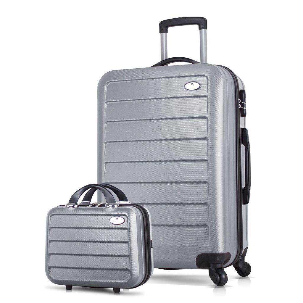 Комплет куфери MyValice 4865, 2 дела, сив