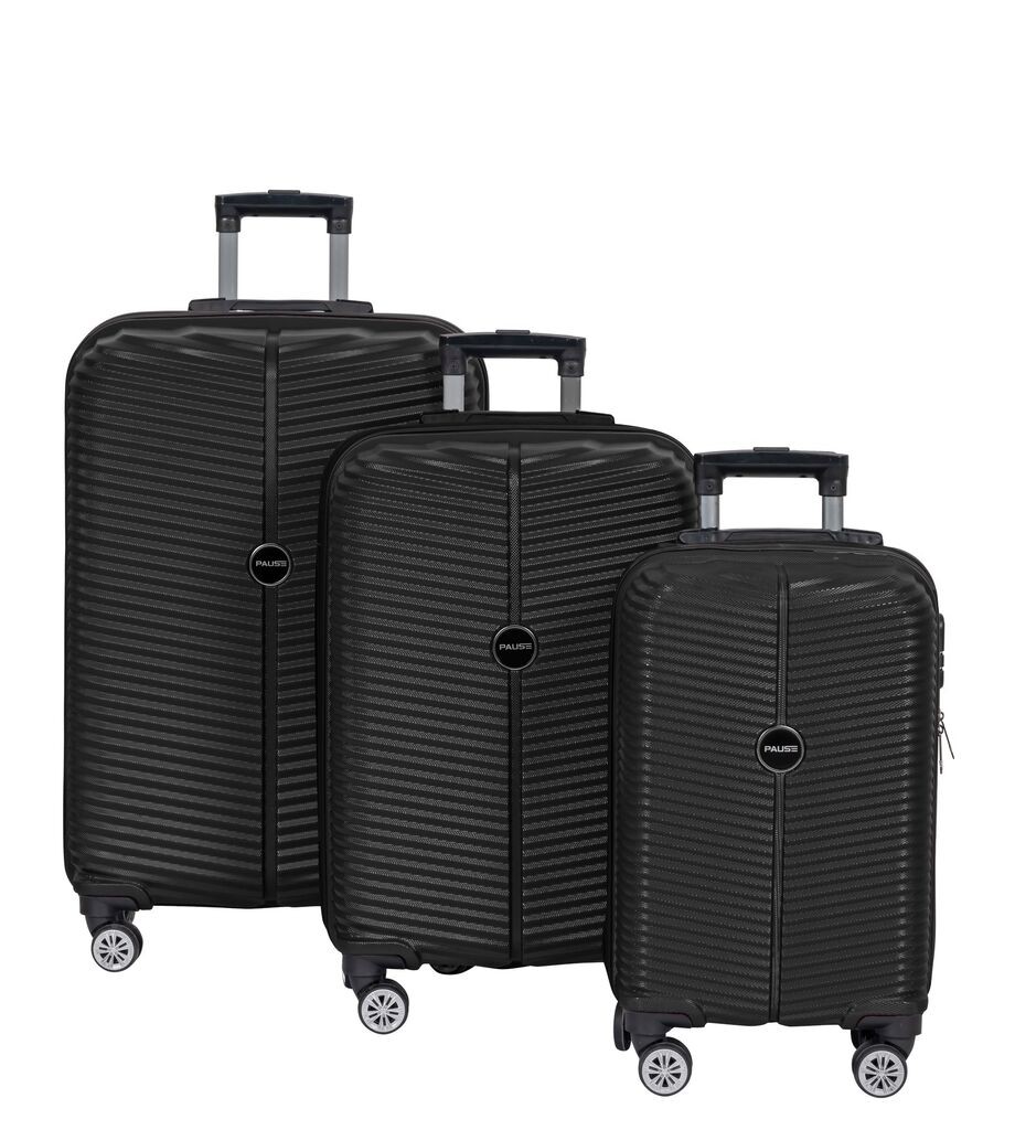 Комплет куфери MyValice PS 02 - Црн, 3 дела, црн