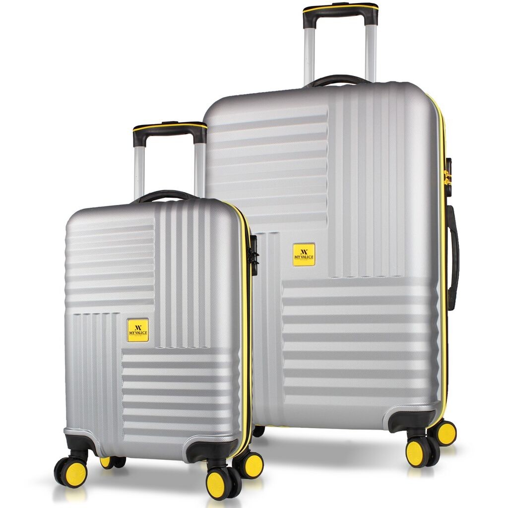 Комплет куфери MyValice 8296, 2 дела, сив