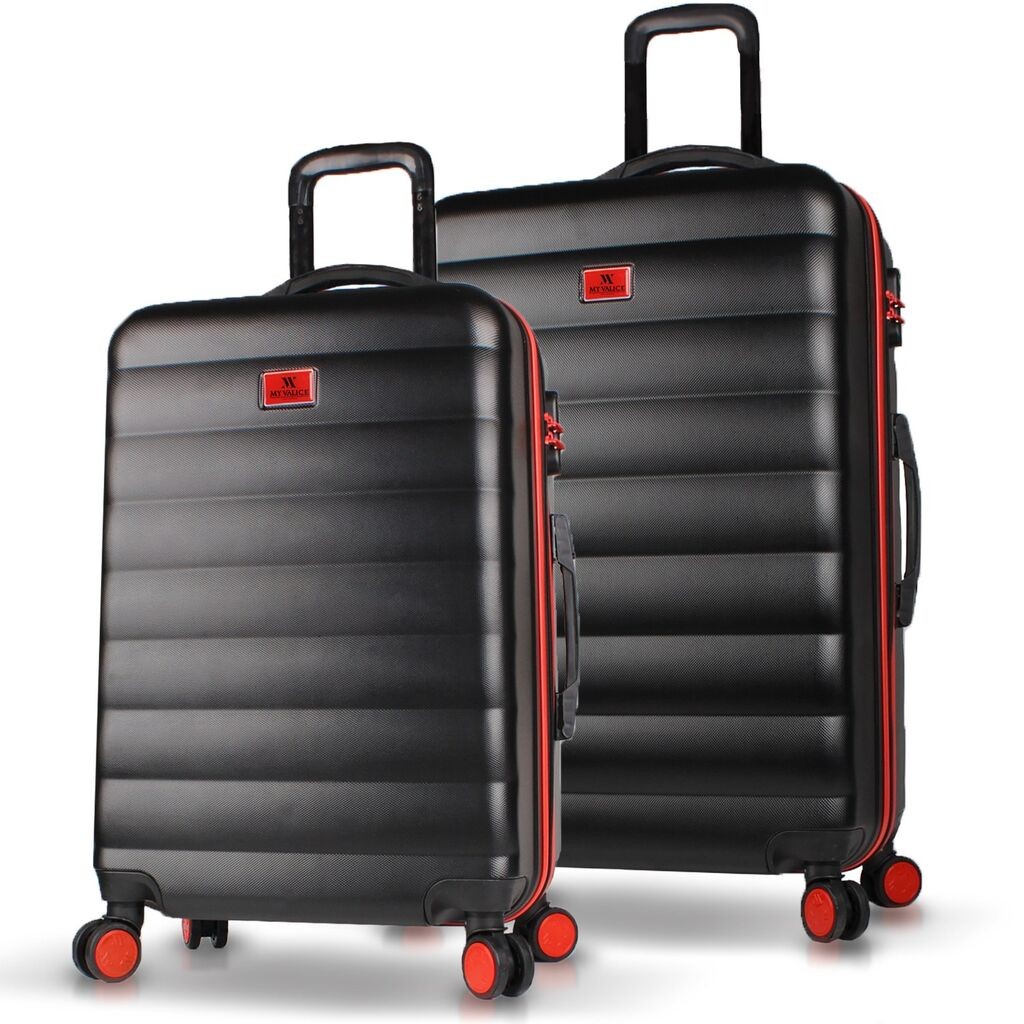 Комплет куфери MyValice 6605, 2 дела, црна