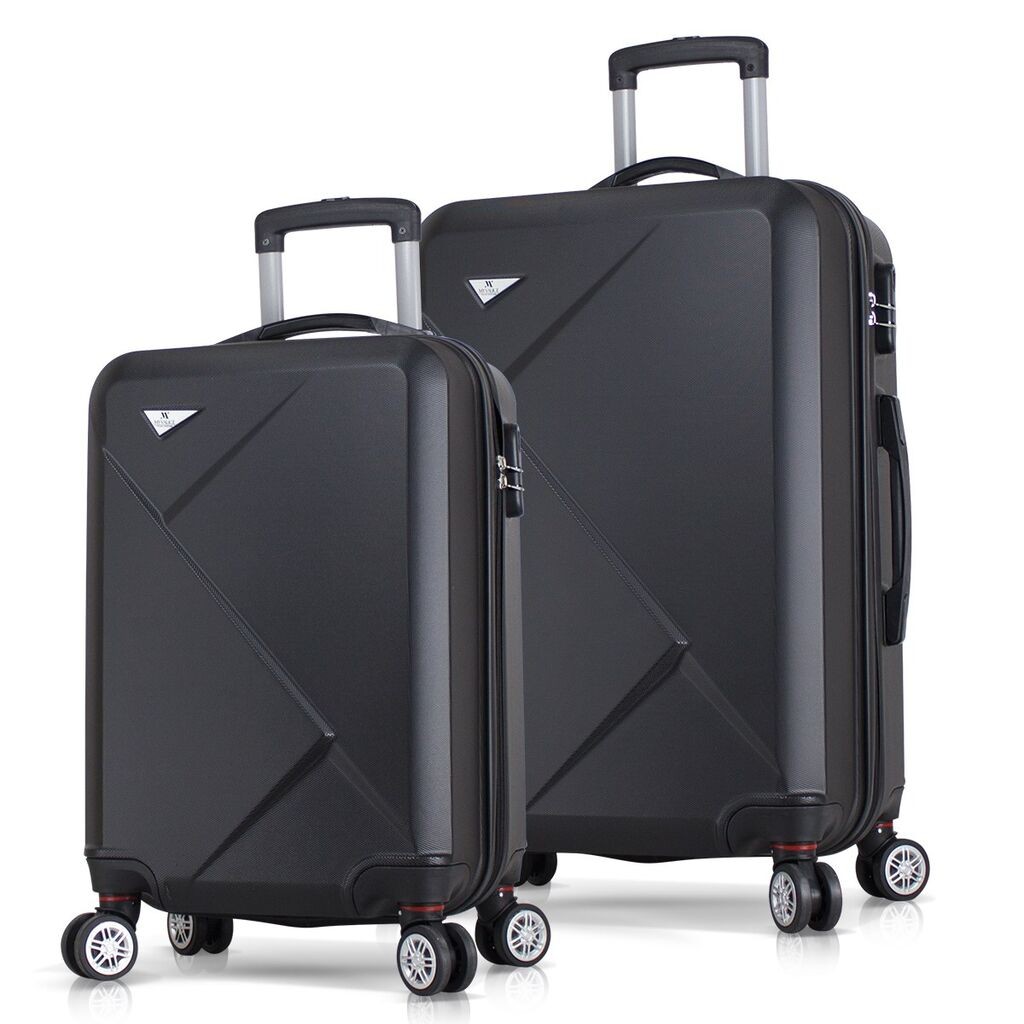 Комплет куфери MyValice 8015, 2 дела, црна