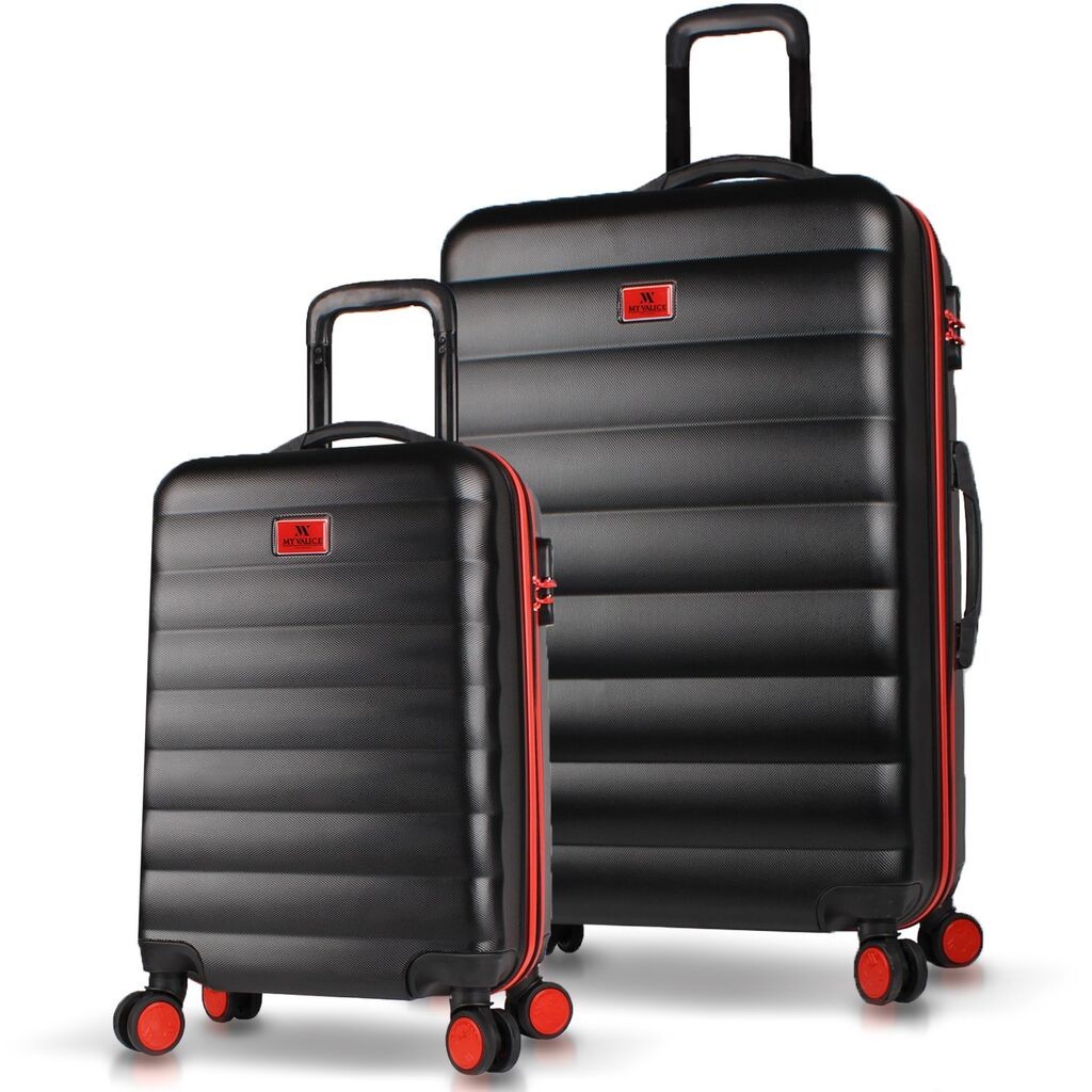 Комплет куфери MyValice 6537, 2 дела, црна