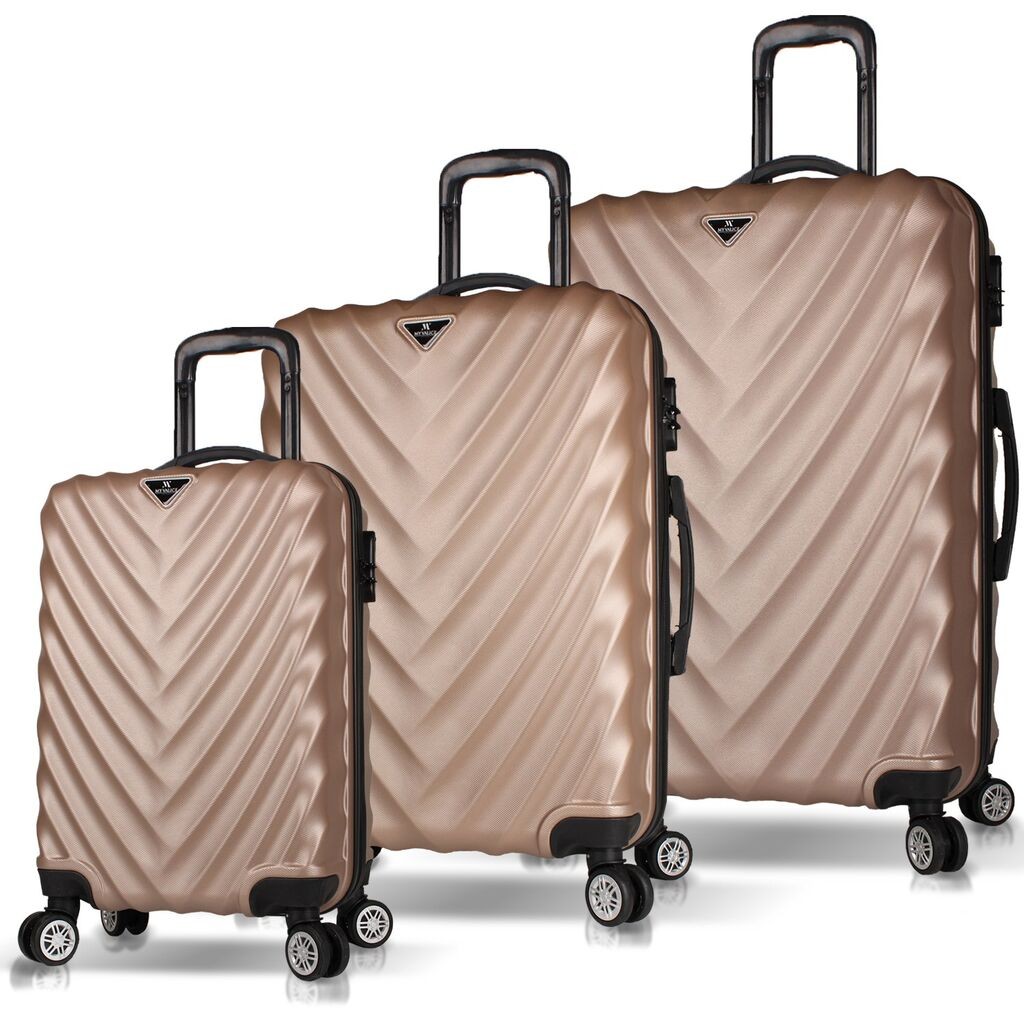 Комплет куфери MyValice 6593, 3 дела, златна боја