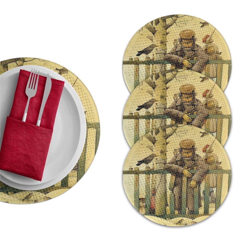 Подлога за маса Hermia 3525 Supla, 4 парчиња, шарена