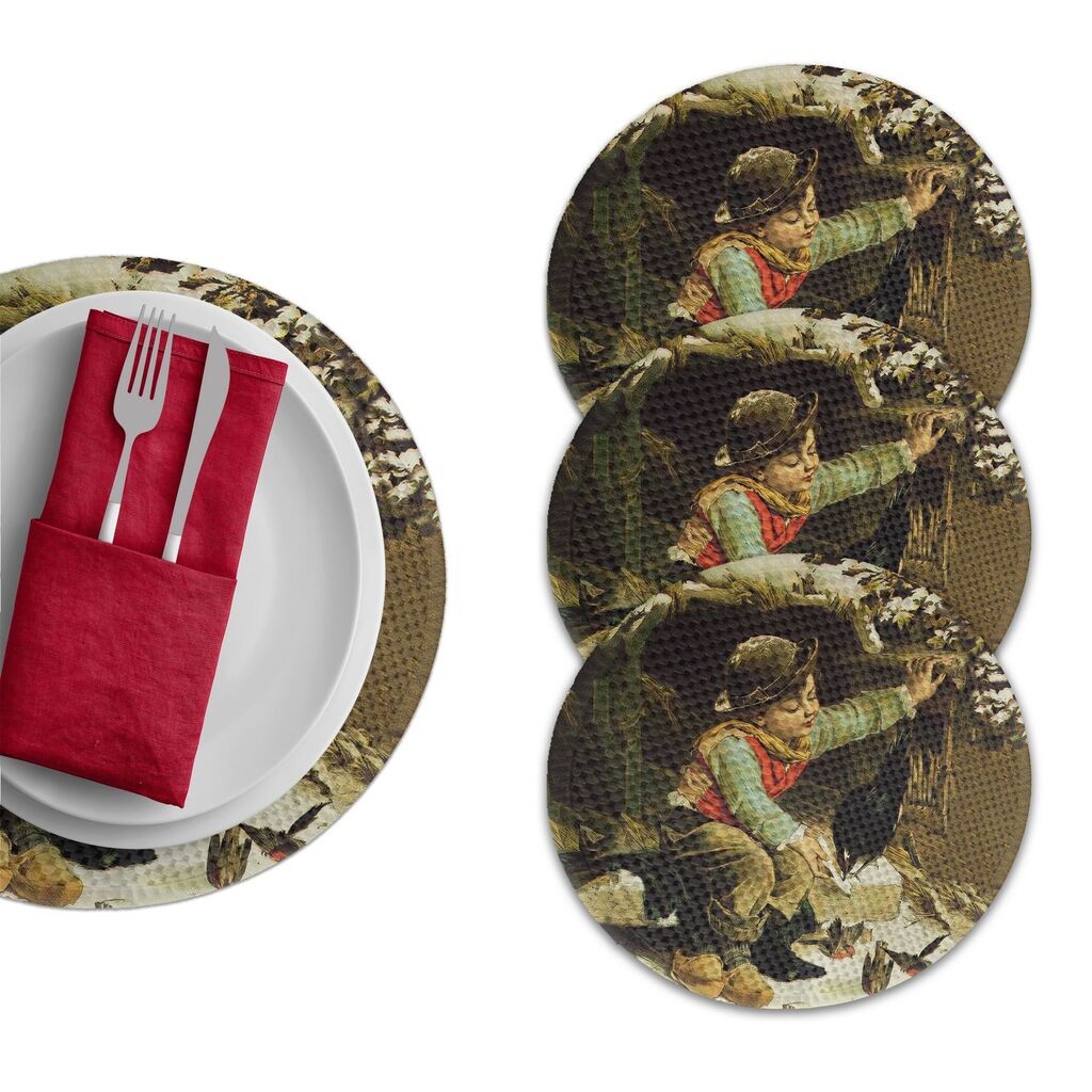 Подлога за маса Hermia 3259 Supla, 4 парчиња, шарени