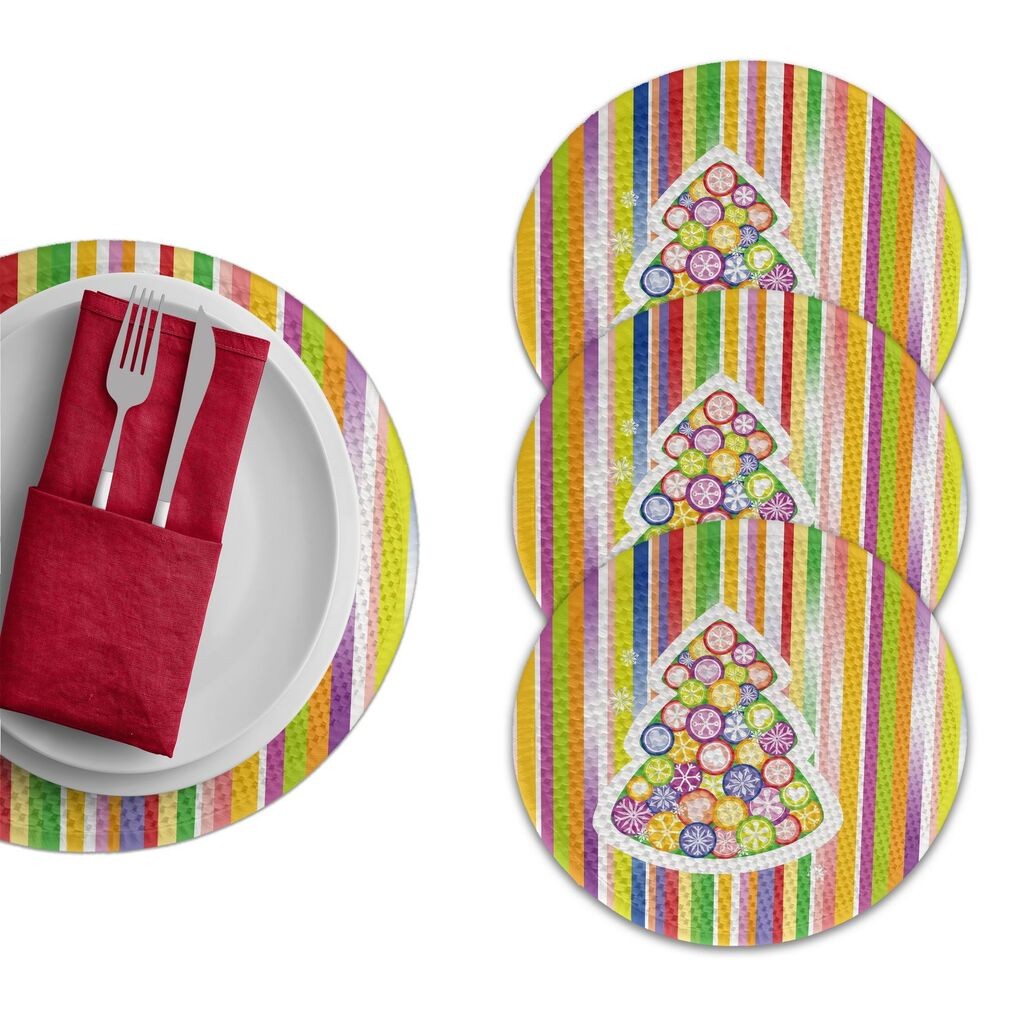 Подлога за маса Hermia 3600 Supla, 4 парчиња, шарени