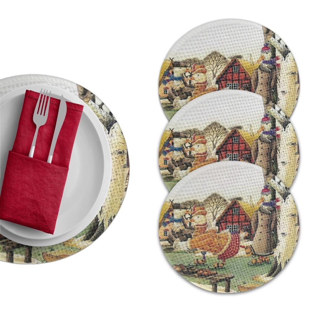 Подлога за маса Hermia 3464 Supla, 4 парчиња, шарени