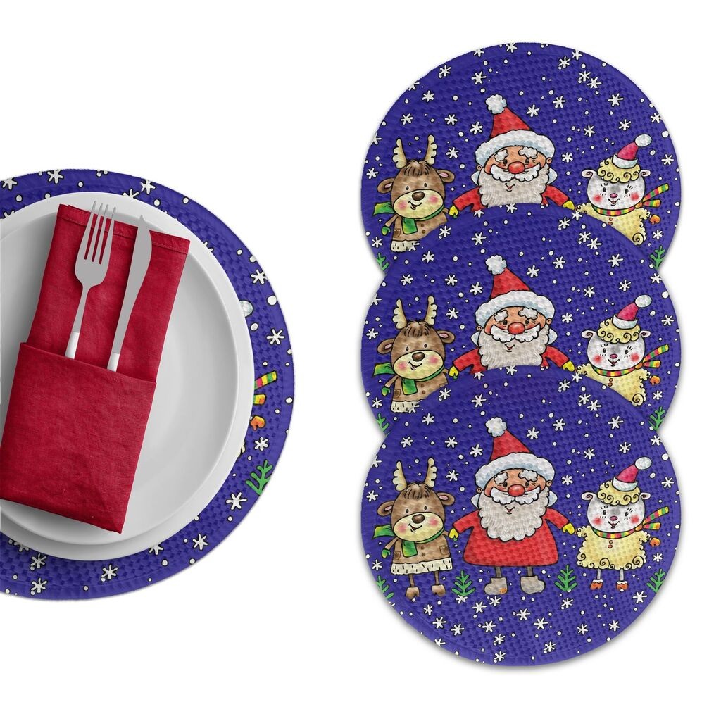 Подлога за маса Hermia 2719 Supla, 4 парчиња, шарени