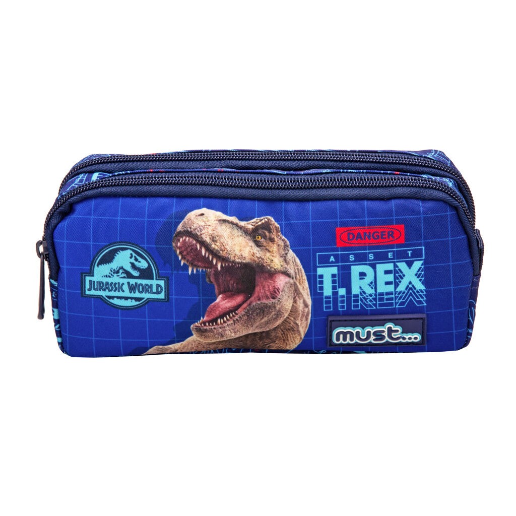 Футрола за Училиштен Прибор, Двојна, Jurassic World