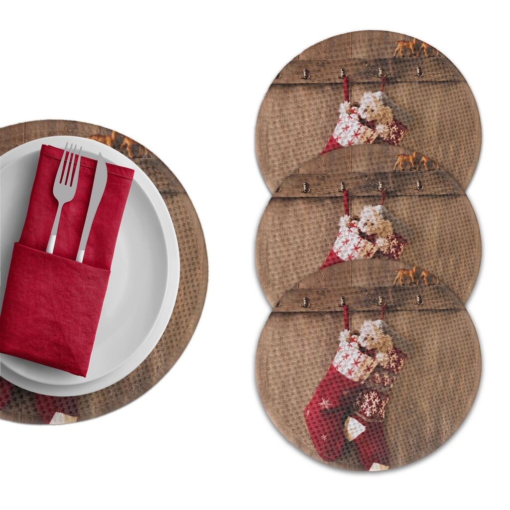 Подлога за маса Hermia 4188 Supla, 4 парчиња, шарени