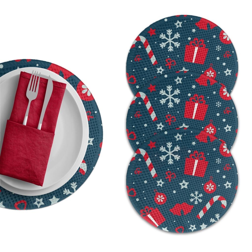 Подлога за маса Hermia 3167 Supla, 4 парчиња, шарени