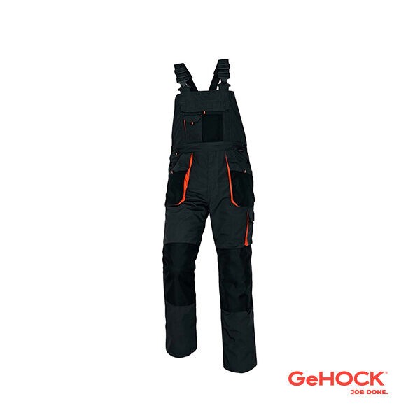 GEHOCK Работнички пантолони + трегери сиви големина XXL GHSCT01 231341