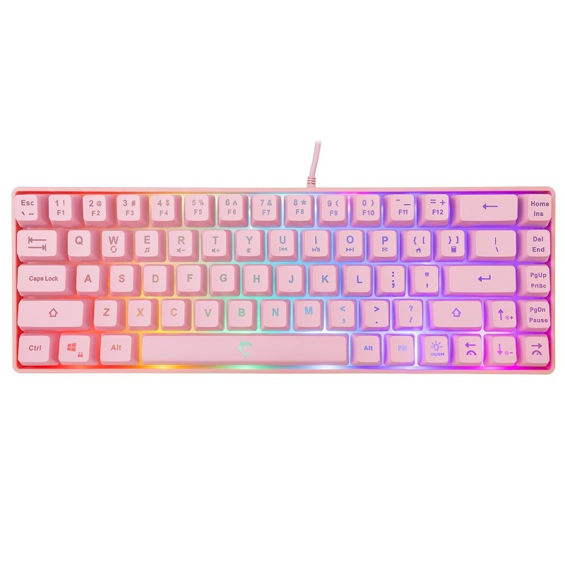 WHITE SHARK Тастатура Ronin Gaming 60% RGB Розева