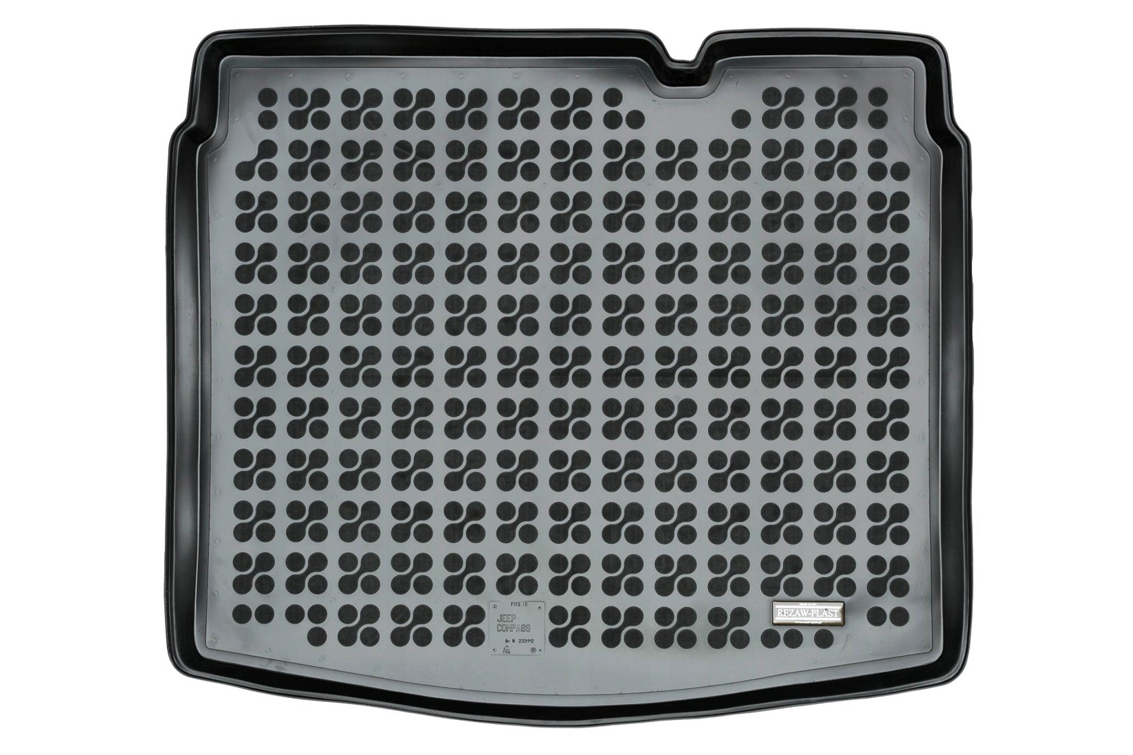 REZAW-PLAST Гумена Патосница за багажник на Jeep Compas MP/552 по 2017 година во  долна положба на багажникот, 1 дел,