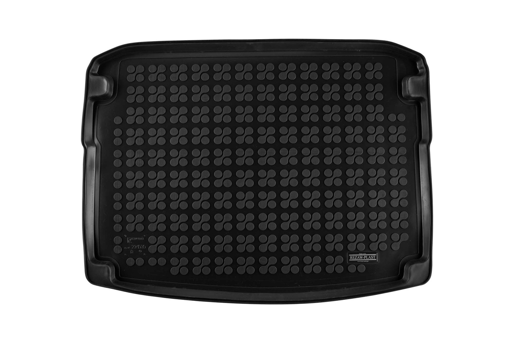REZAW-PLAST Гумена Патосница за багажник за SKODA Karoq по 2017 година за верзија со страничен џеп за инструменти