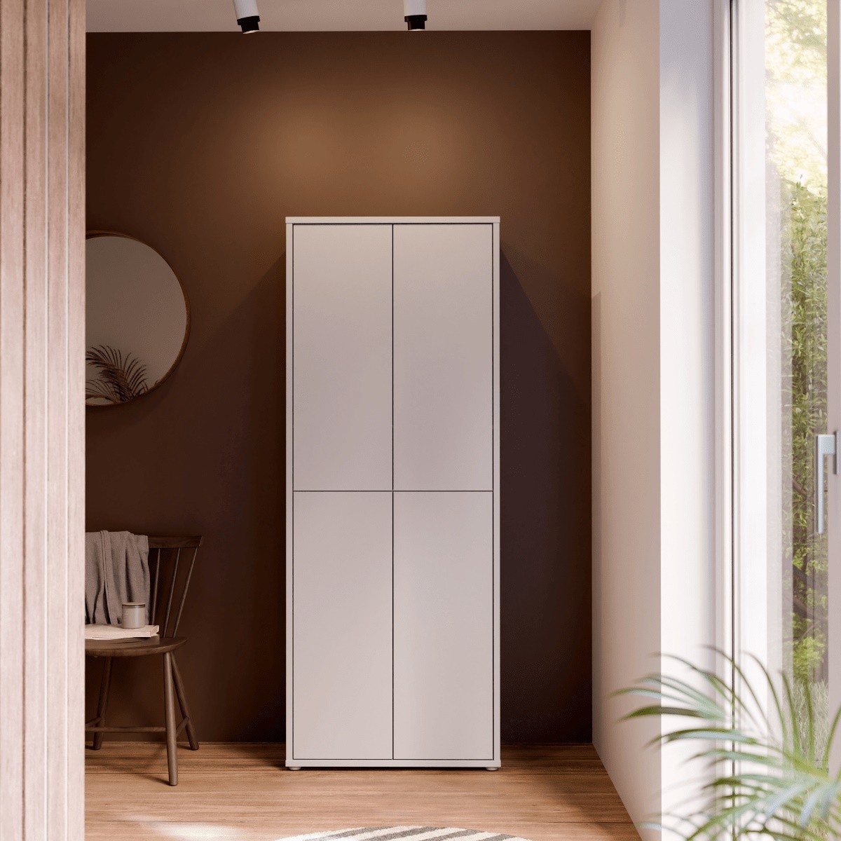 Сандаче за чевли алис бела 74 цм