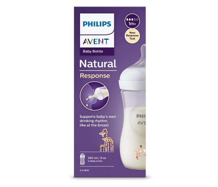 PHILIPS AVENT Шише natural response жирафа 260ml