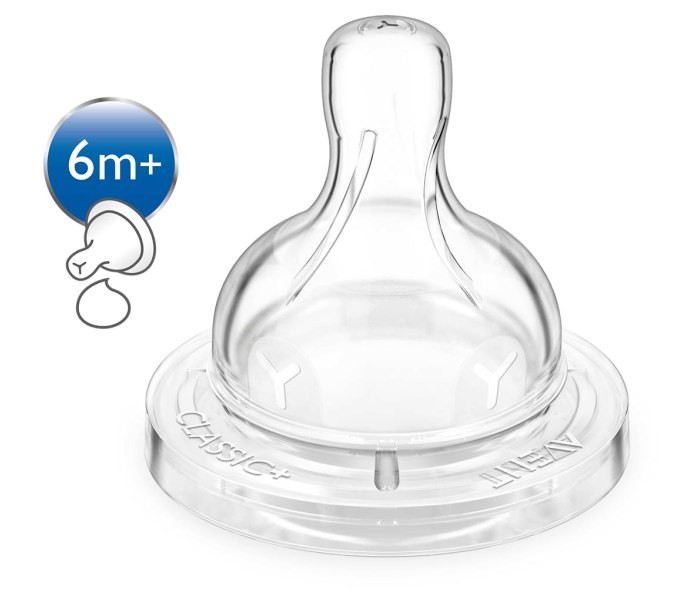 PHILIPS AVENT Цуцла Класик Со Сече За Кашест Оброк 4491 2/1 Проѕирна