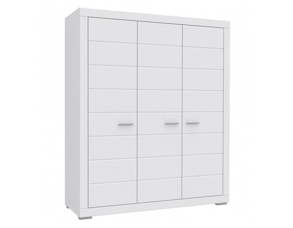 МЕБЕЛ ВИ Трокрилен ормар сноу