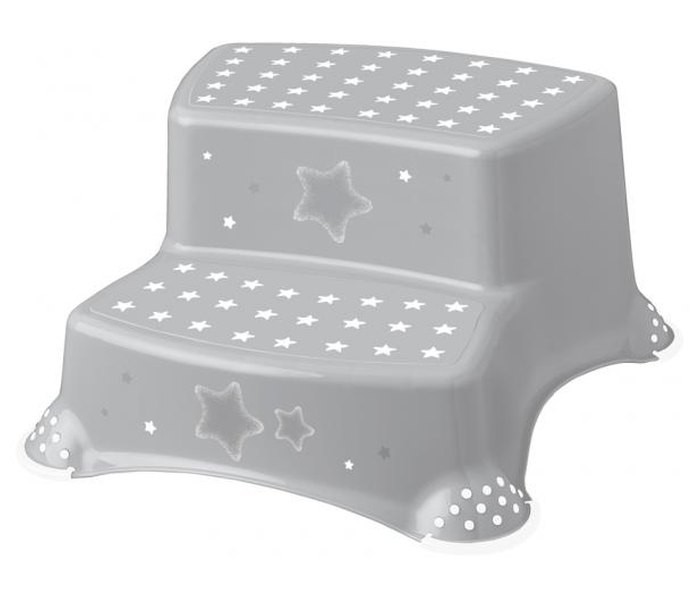 FREE ON Кeeeper Детски двостепен степер со Антилизгачка Подлога - Stars Сив