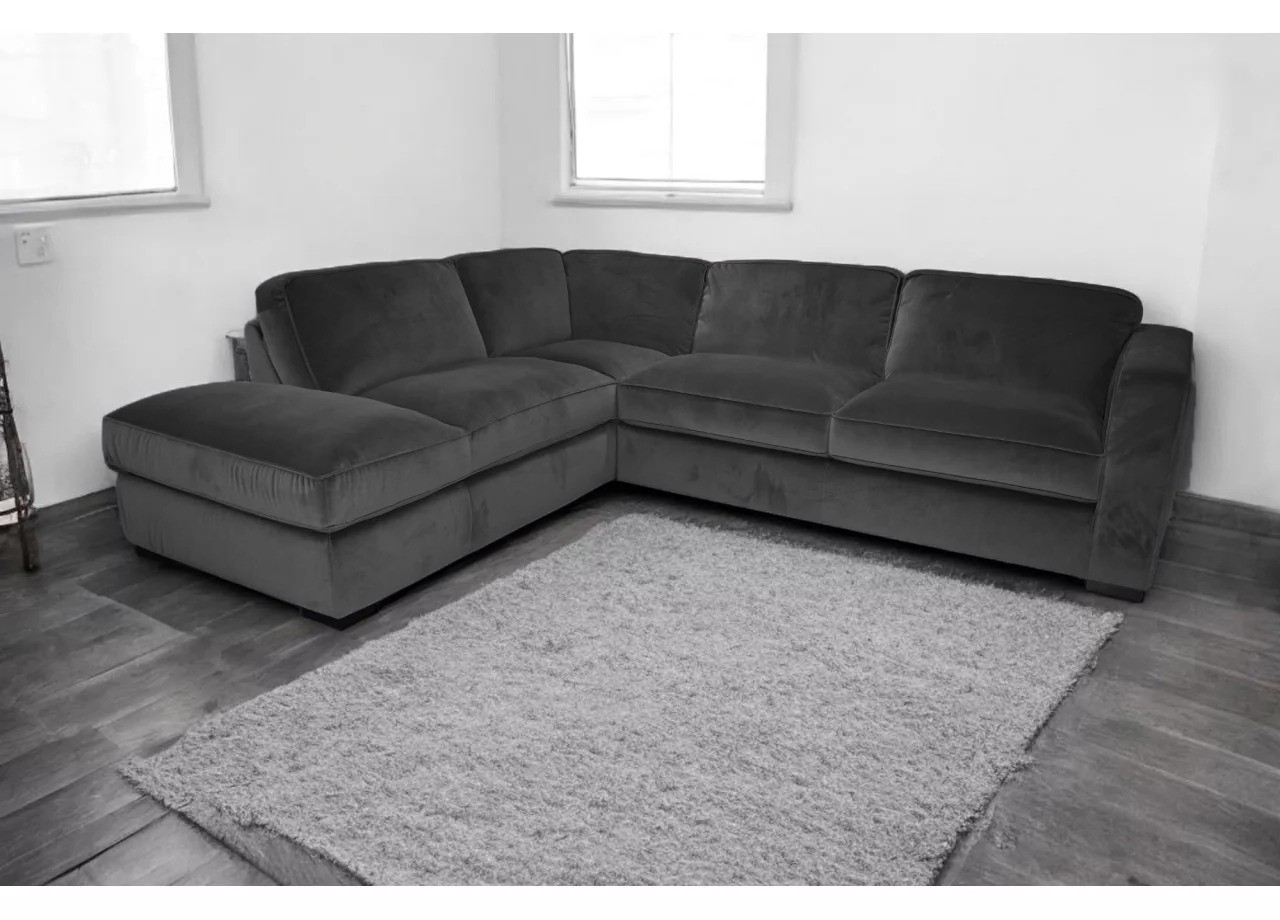 NATUZZI S.P.A. Аголна гарнитура катанија у-264 лева голема штоф црна