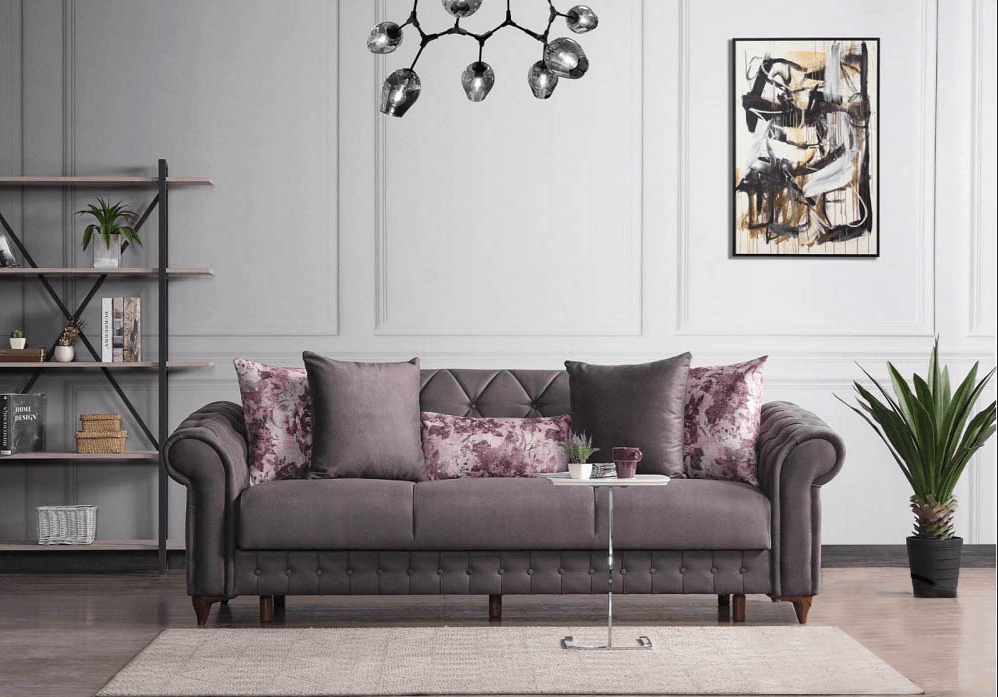 МЕБЕЛ ВИ Тросед ибиза сива