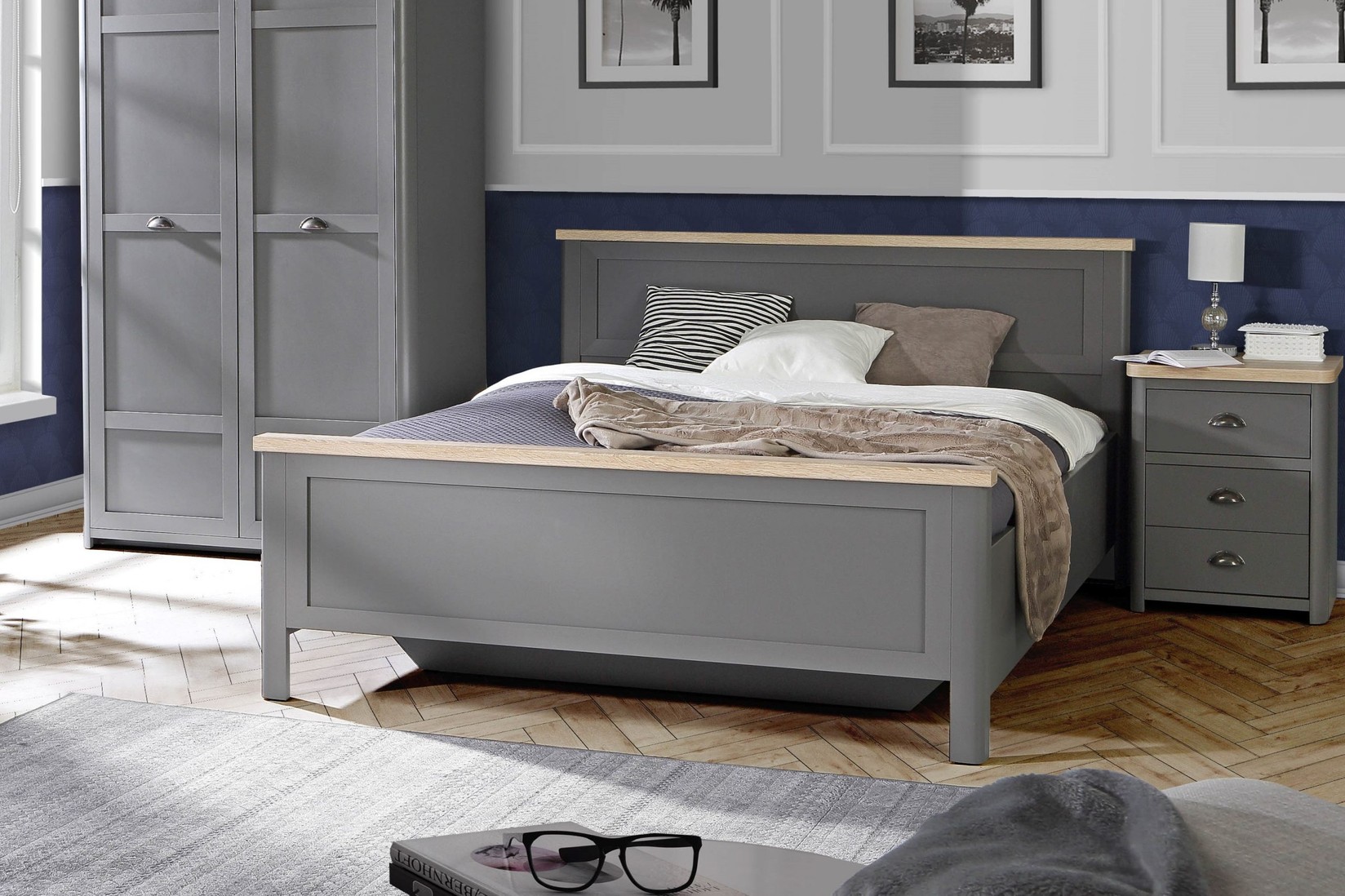 МЕБЕЛ ВИ Лежај геноа сива