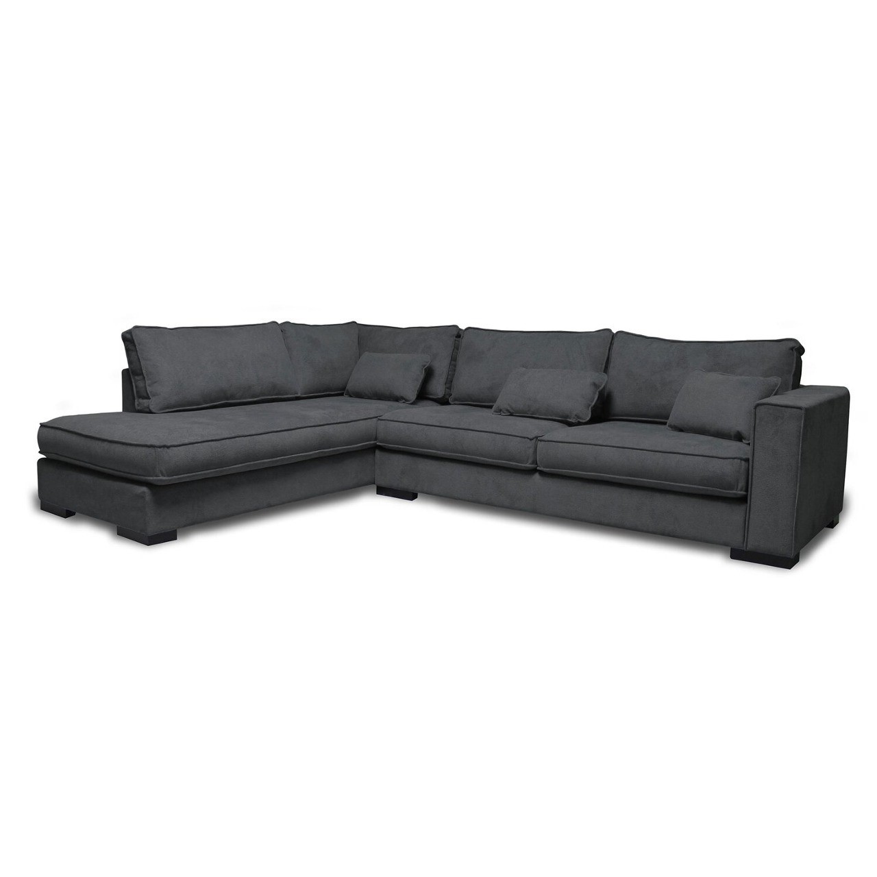 МЕБЕЛ ВИ Аголна гарнитура брисел лева сива