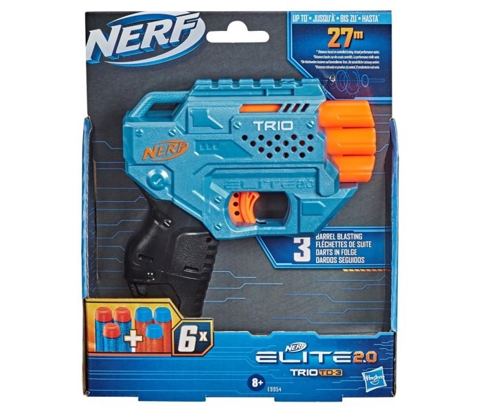HASBRO Детска играчка пиштол Nerf Elite трио бластер
