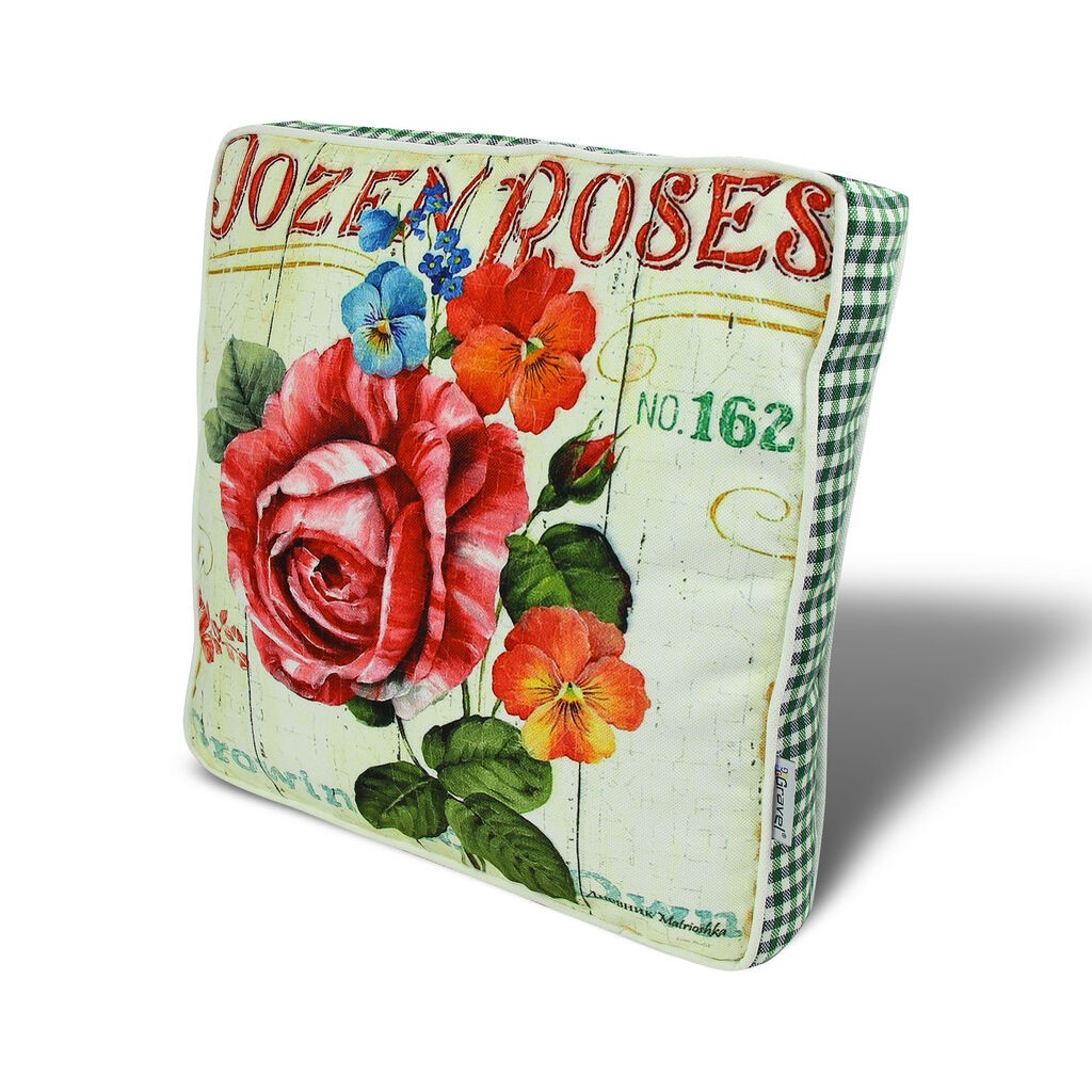 Декоративна перница Aberto Design YM1041, 42x42 см, шарена