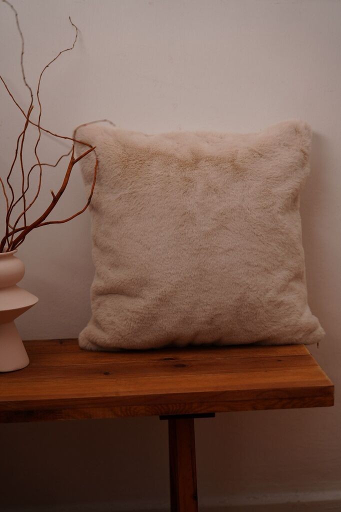 Аберто Дизајн Декоративна перница Пелус, 43x43 см, беж