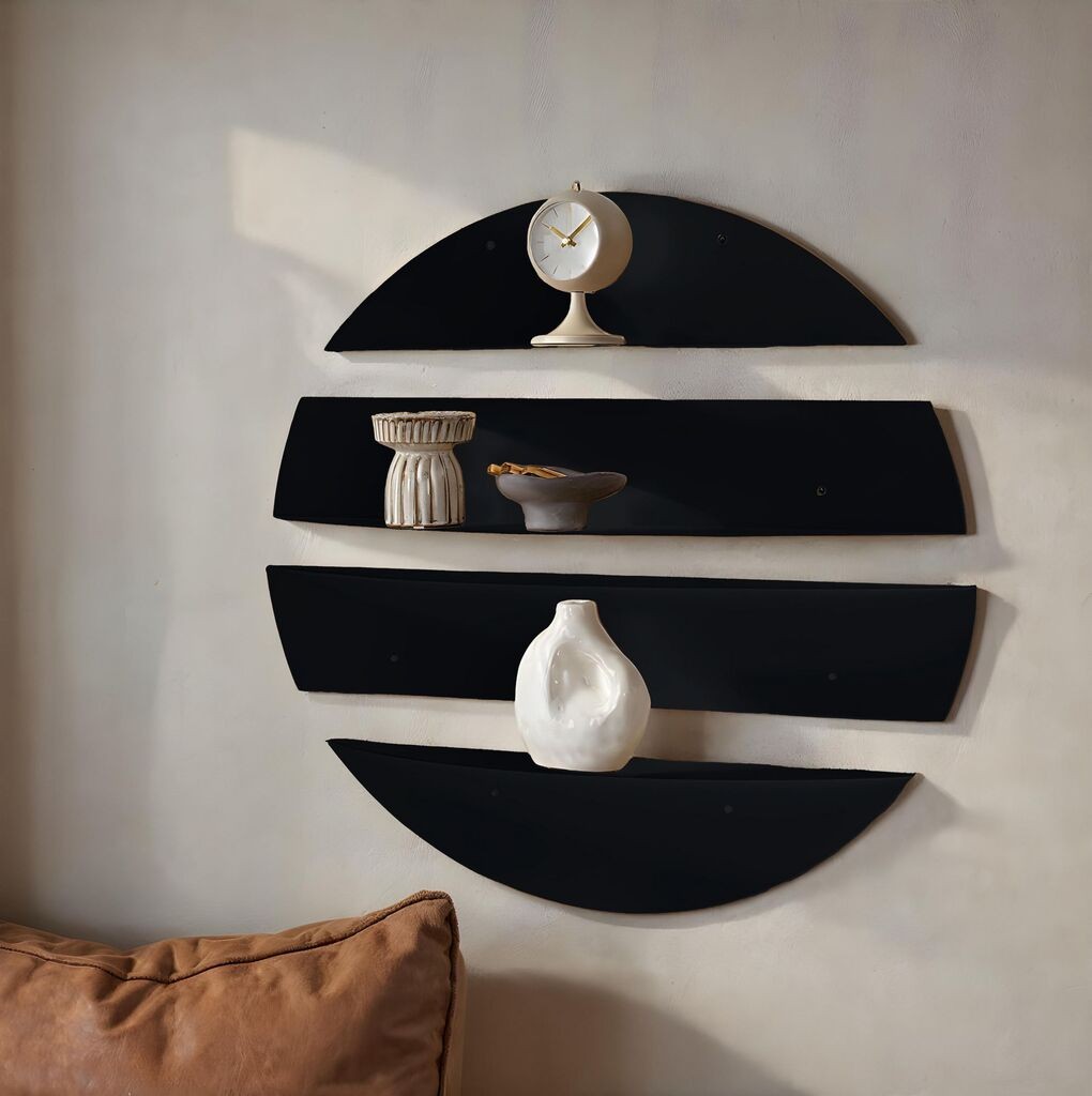 Dzидна полица Hanah Home Vlnt118Syh, црна