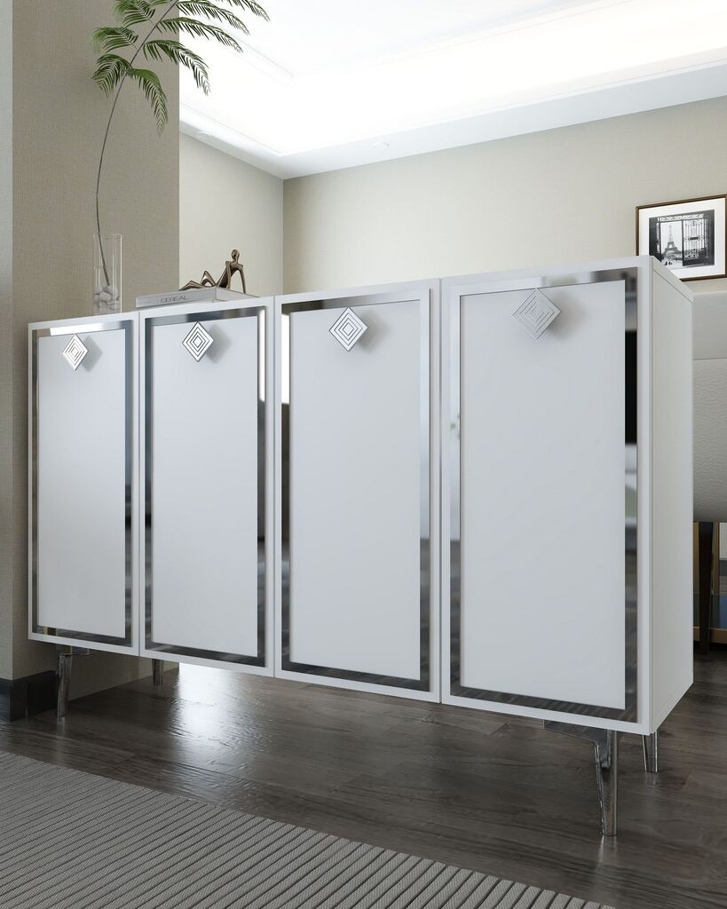 Комода Hanah Home 8159KM-1, бело-сива