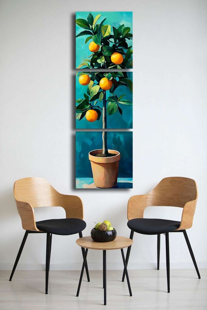 Слика на платно од Wallxpert 3P4545BSRC-004, 45 x 45 см, 3 дела