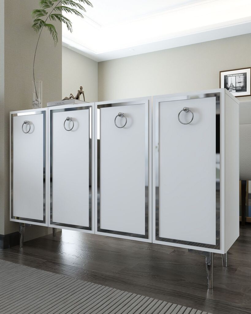 Комода Hanah Home 8162KM-1, бело-сива