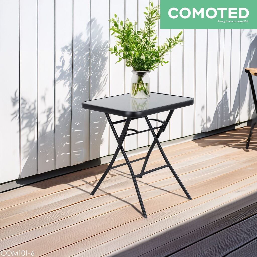 COMOTED Маса со стакло L60*60CM/4