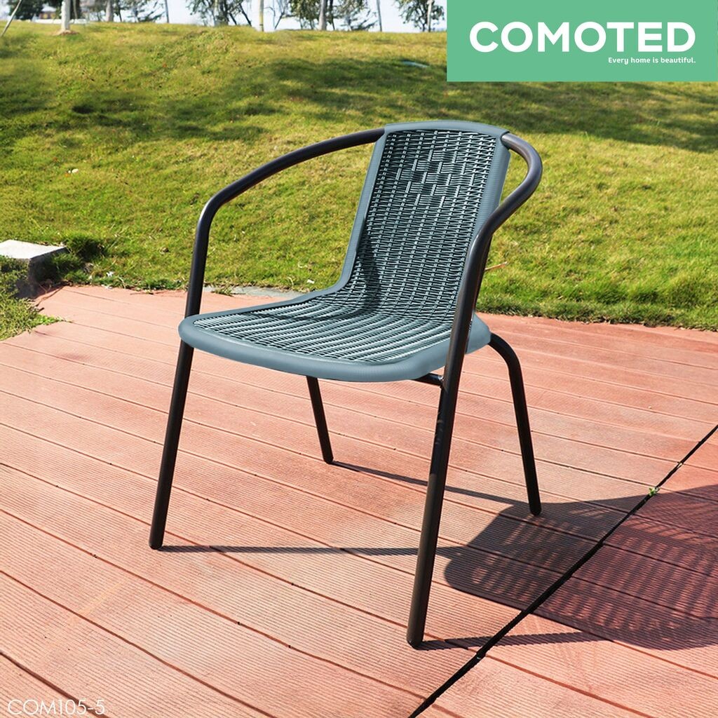 COMOTED Столица метална со пвц