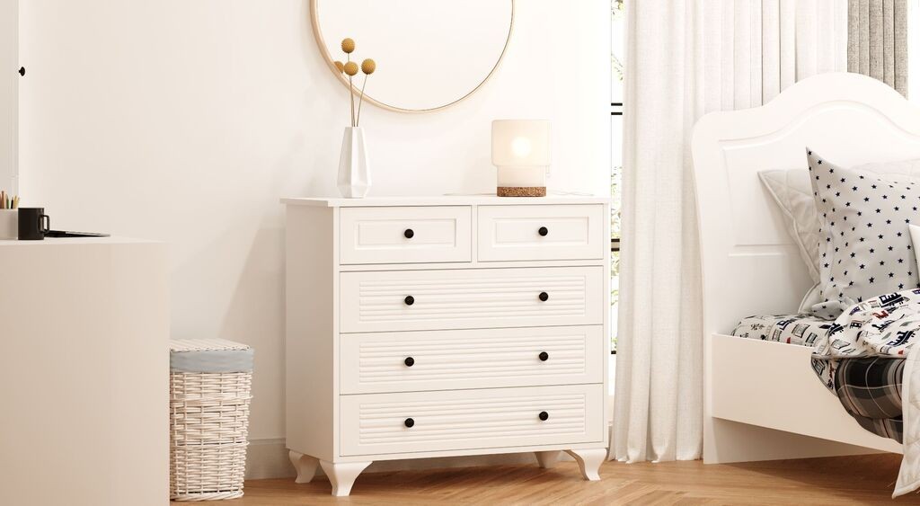 Комода Hanah Home Rb-119, 90x86x40 см, бела