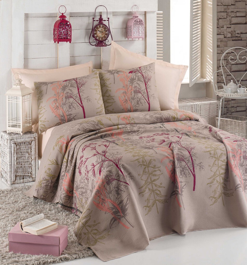 Комплет постелнина L'essentiel Maison Urla, 200x235 cm, Шарена