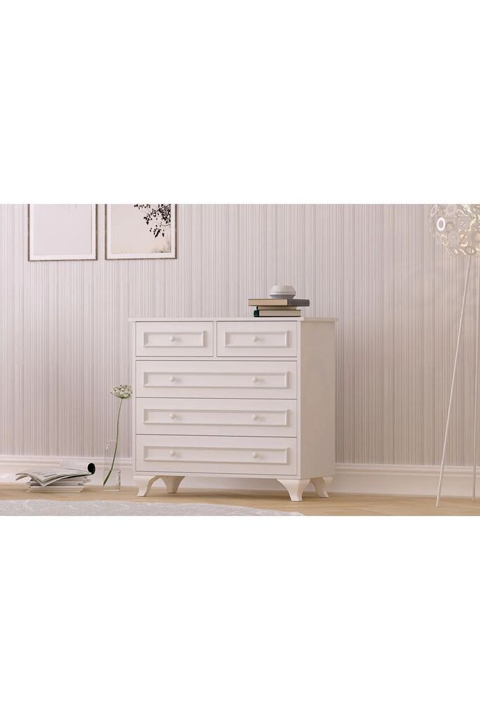 Комода Hanah Home Rb-186-06, 90x86x40 см, бела