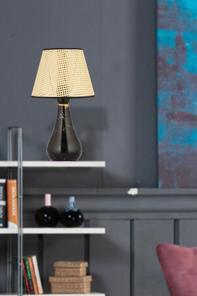 Столна ламба Opviq 64632, црно-крем