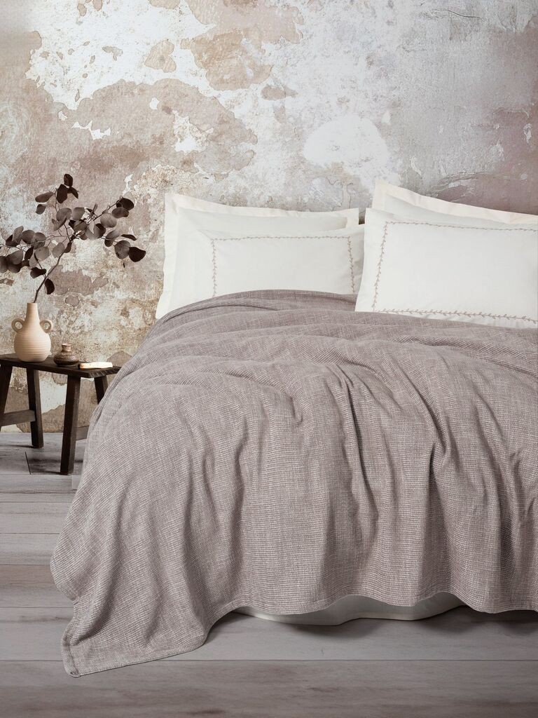 Комплет постелнина L'essentiel Maison Разбој, 240x230 cm, крем