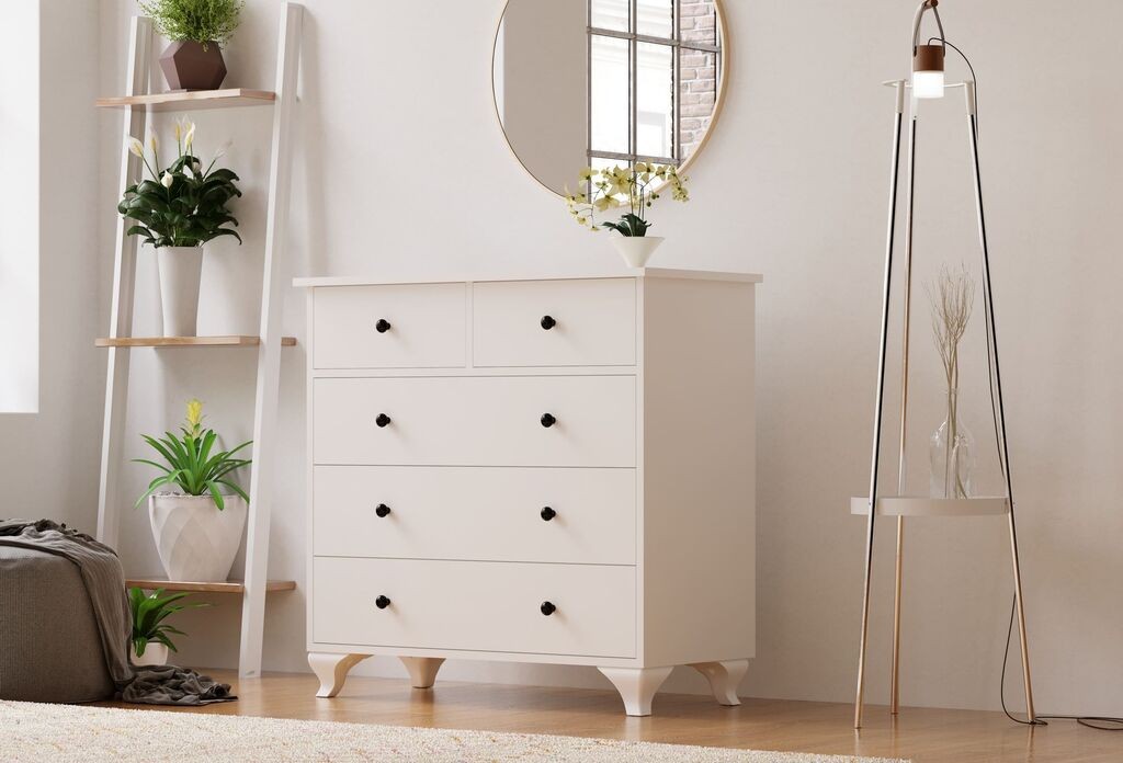 Комода Hanah Home Rb-071, 90x86x40 см, бела