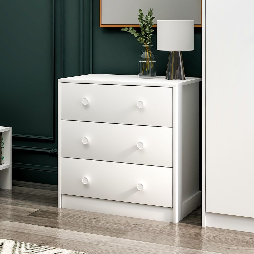 Комода Hanah Home Life, 72x74x43 см, бела