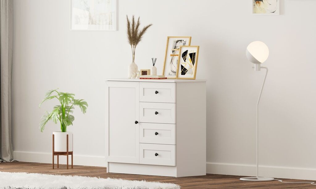 Комода Hanah Home Rb-168-04-002, 87x85x43 см, бела