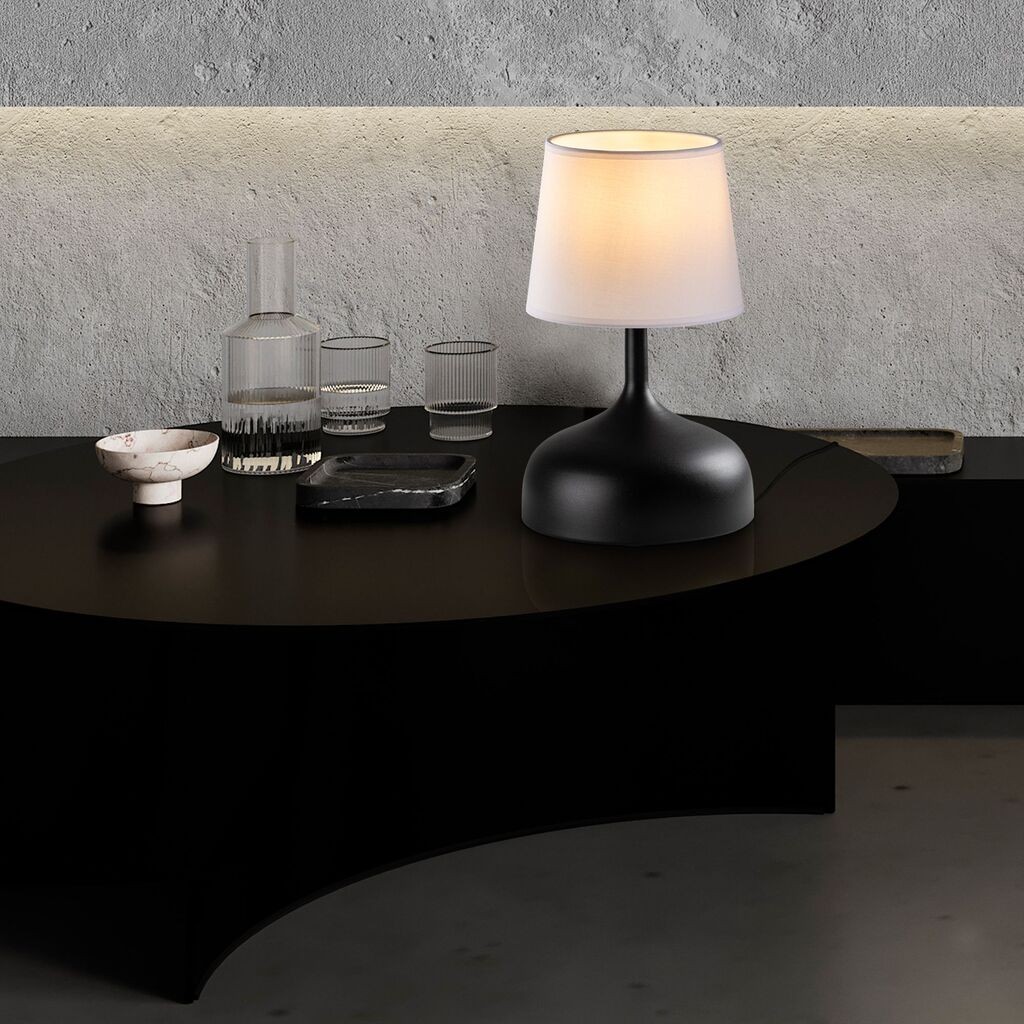 Столна ламба Opviq Bulbous-15453, црно-бела