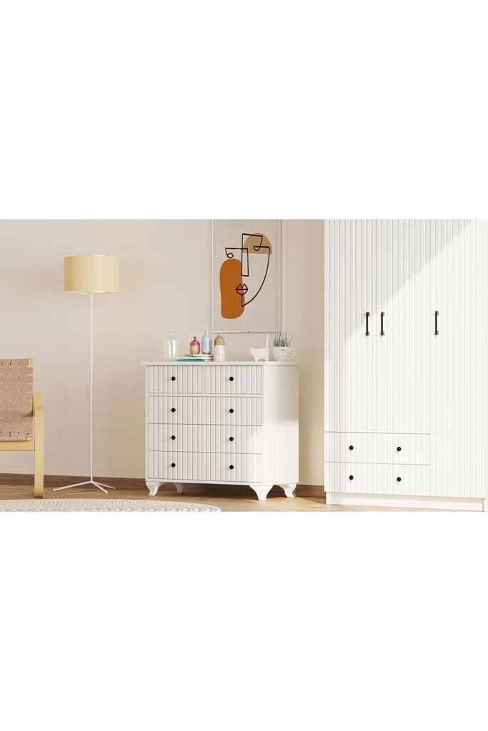 Комода Hanah Home Rb-185-09, 90x86x40 см, бела