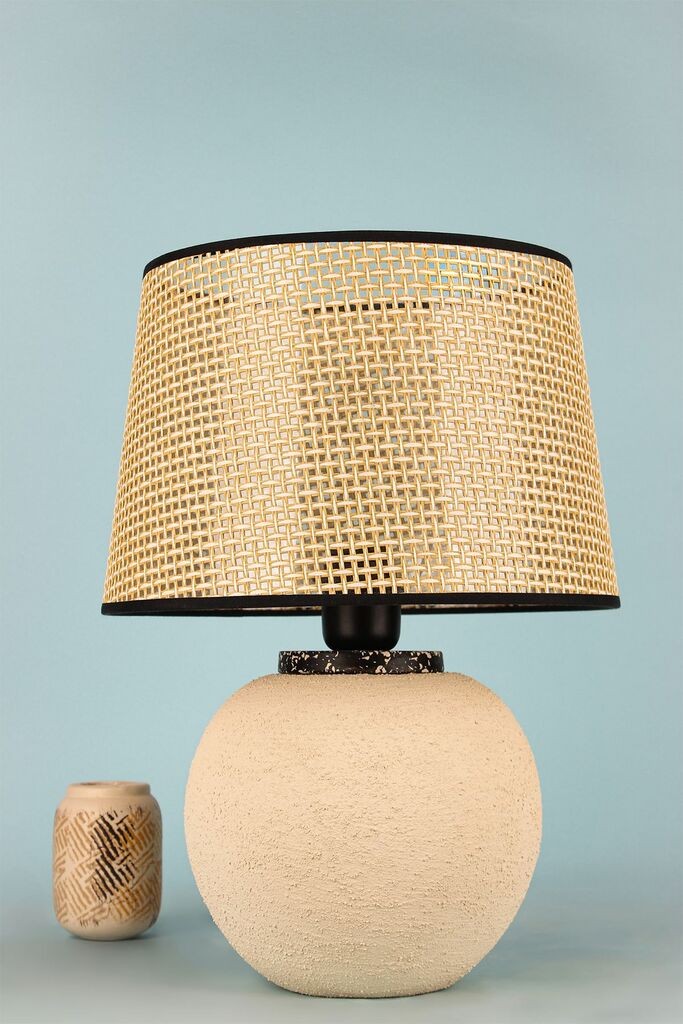 Столна ламба Opviq BK117, кремаста